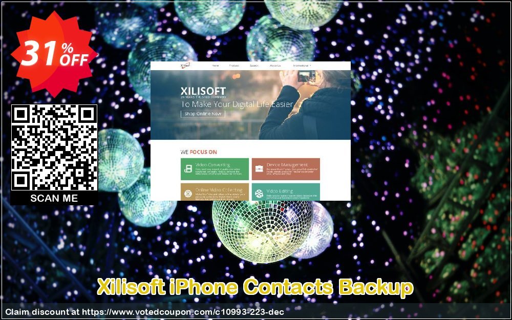Xilisoft iPhone Contacts Backup Coupon, discount 30OFF Xilisoft (10993). Promotion: Discount for Xilisoft coupon code