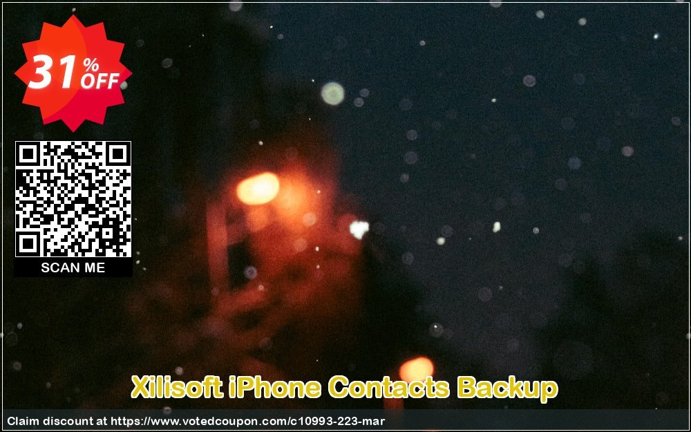 Xilisoft iPhone Contacts Backup Coupon, discount 30OFF Xilisoft (10993). Promotion: Discount for Xilisoft coupon code