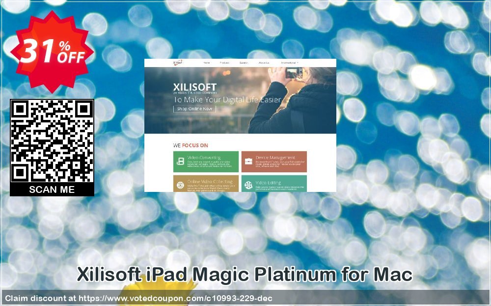Xilisoft iPad Magic Platinum for MAC Coupon, discount 30OFF Xilisoft (10993). Promotion: Discount for Xilisoft coupon code