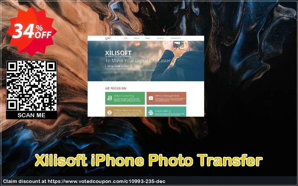 Xilisoft iPhone Photo Transfer Coupon, discount 30OFF Xilisoft (10993). Promotion: Discount for Xilisoft coupon code