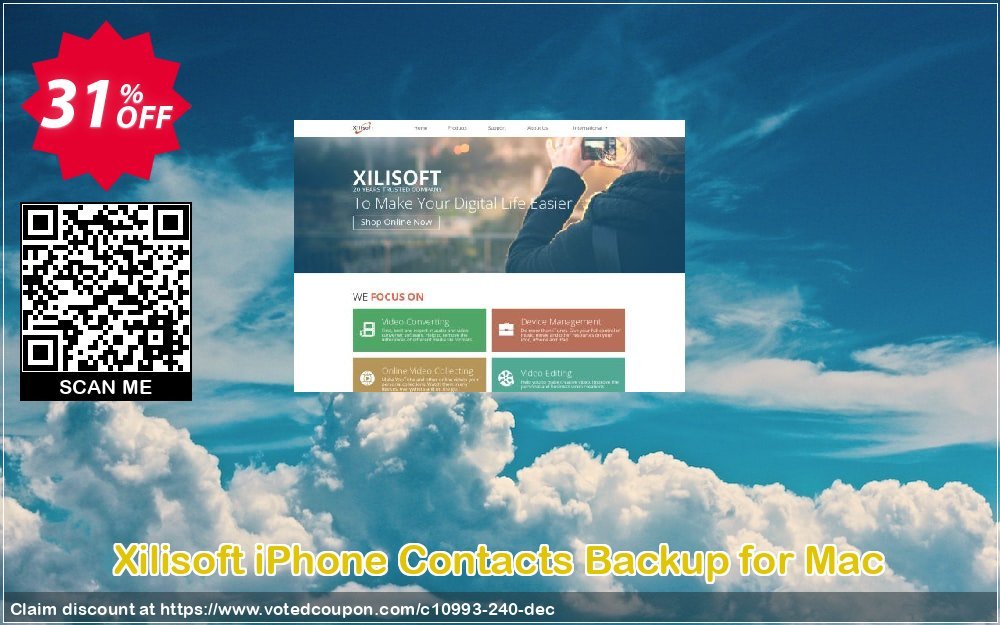Xilisoft iPhone Contacts Backup for MAC Coupon, discount 30OFF Xilisoft (10993). Promotion: Discount for Xilisoft coupon code