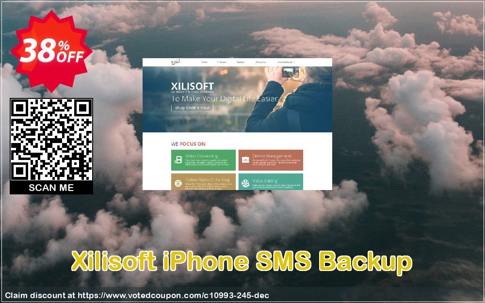 Xilisoft iPhone SMS Backup Coupon, discount 30OFF Xilisoft (10993). Promotion: Discount for Xilisoft coupon code