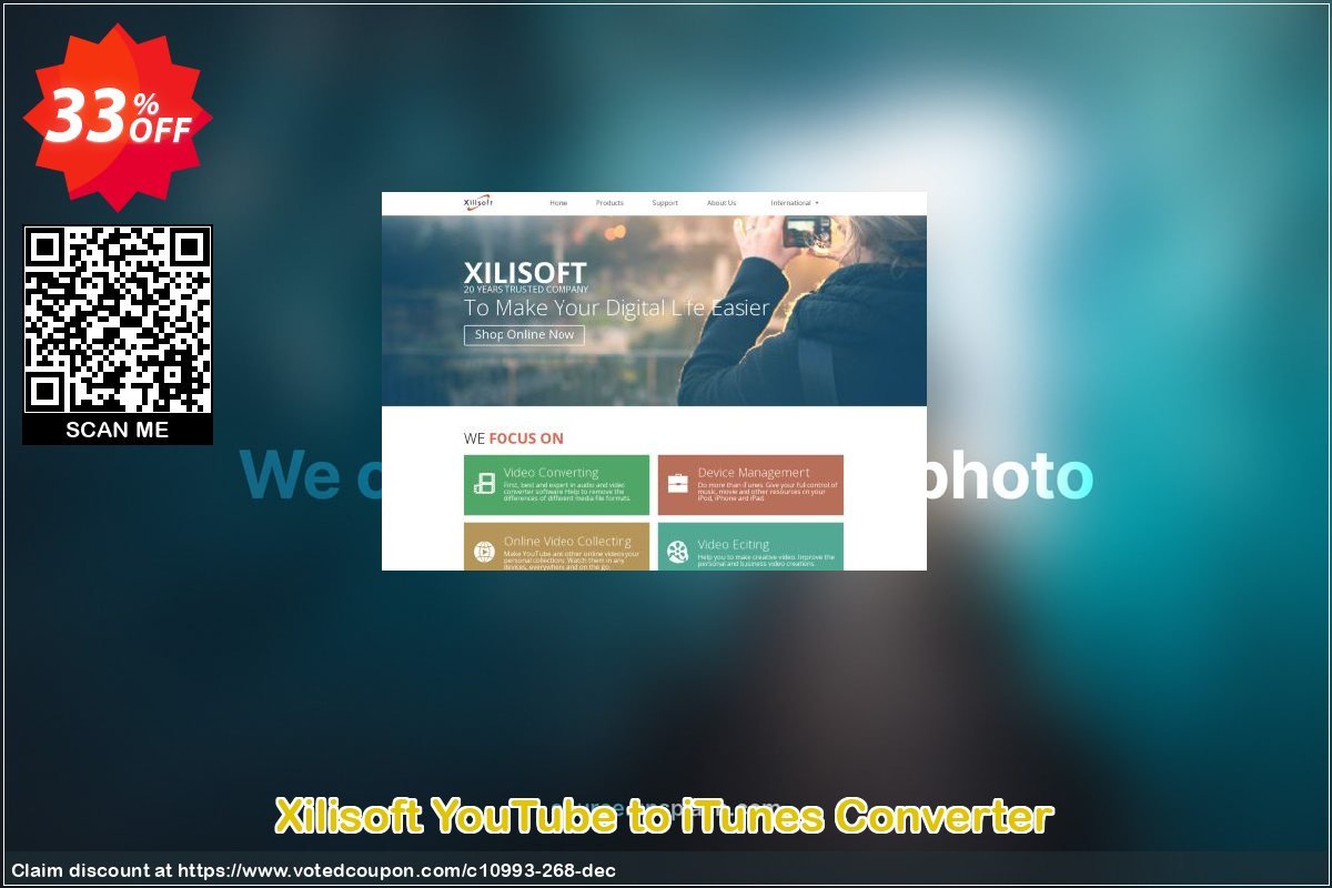 Xilisoft YouTube to iTunes Converter Coupon, discount 30OFF Xilisoft (10993). Promotion: Discount for Xilisoft coupon code
