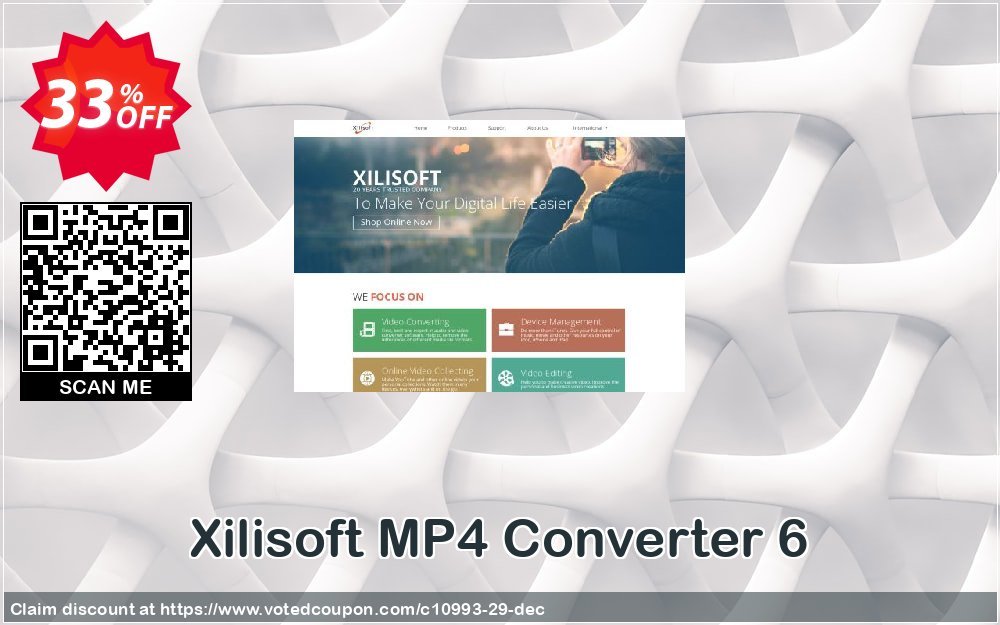 Xilisoft MP4 Converter 6 Coupon, discount 30OFF Xilisoft (10993). Promotion: Discount for Xilisoft coupon code