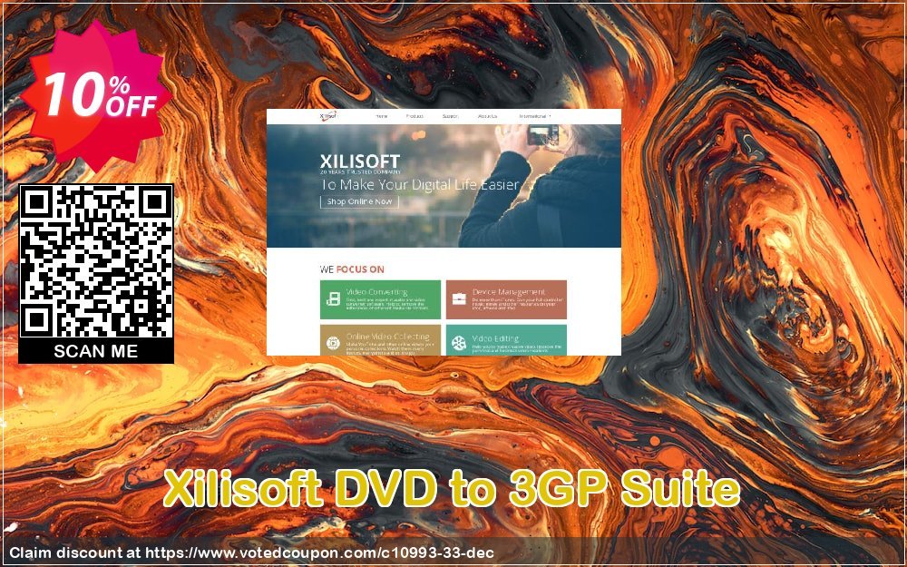 Xilisoft DVD to 3GP Suite Coupon, discount Xilisoft DVD to 3GP Suite stirring discount code 2024. Promotion: Discount for Xilisoft coupon code