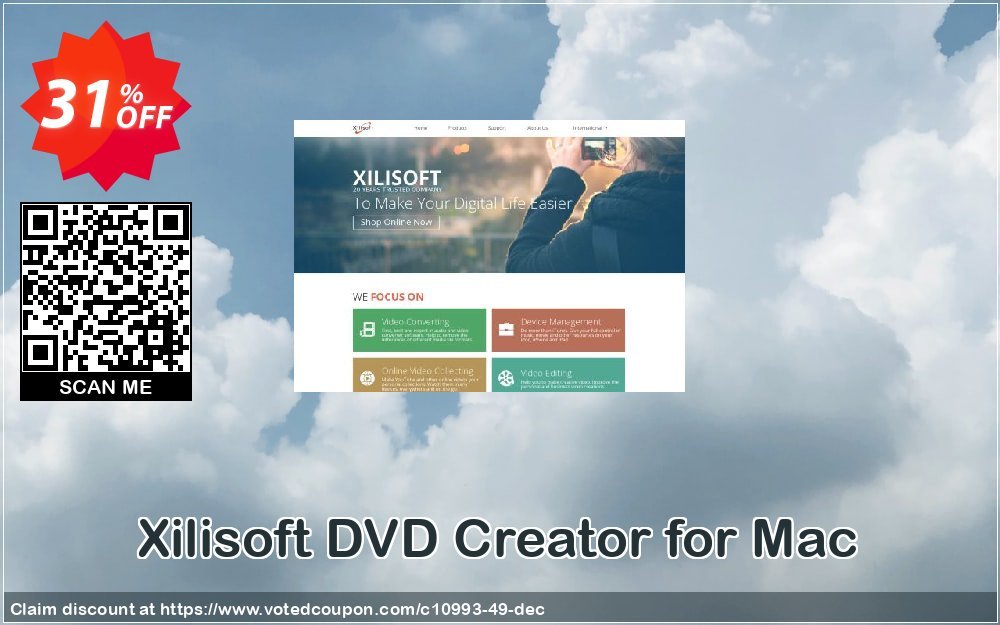 Xilisoft DVD Creator for MAC Coupon, discount 30OFF Xilisoft (10993). Promotion: Discount for Xilisoft coupon code