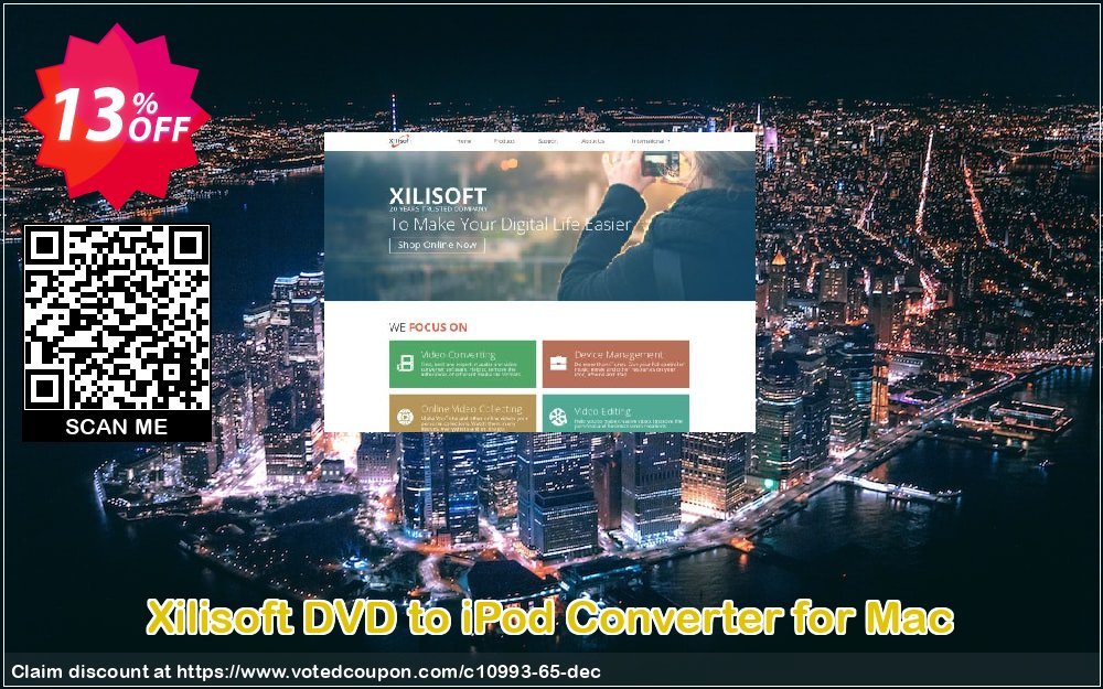 Xilisoft DVD to iPod Converter for MAC Coupon, discount Xilisoft DVD to iPod Converter for Mac awful sales code 2024. Promotion: Discount for Xilisoft coupon code