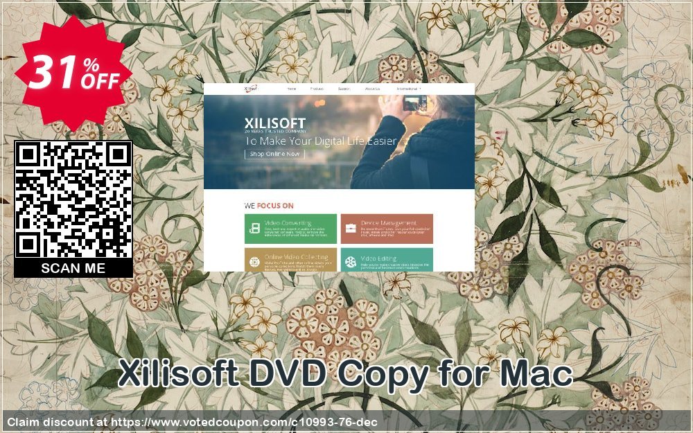 Xilisoft DVD Copy for MAC Coupon, discount 30OFF Xilisoft (10993). Promotion: Discount for Xilisoft coupon code