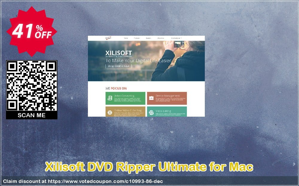 Xilisoft DVD Ripper Ultimate for MAC Coupon, discount Xilisoft DVD Ripper Ultimate for Mac awesome deals code 2024. Promotion: Discount for Xilisoft coupon code