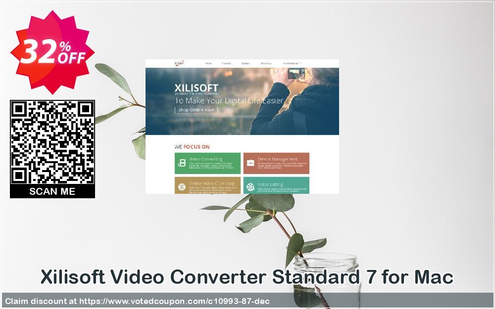 Xilisoft Video Converter Standard 7 for MAC Coupon, discount 30OFF Xilisoft (10993). Promotion: Discount for Xilisoft coupon code