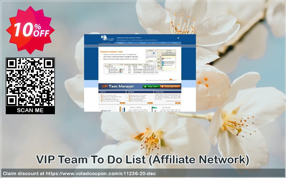 VIP Team To Do List, Affiliate Network  Coupon, discount VIP Quality Software, coupon archive (11236). Promotion: VIP Quality Software coupon code archive (11236)