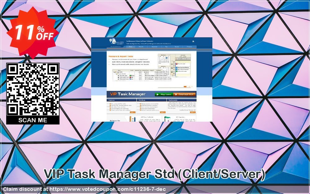 VIP Task Manager Std, Client/Server  Coupon, discount VIP Quality Software, coupon archive (11236). Promotion: VIP Quality Software coupon code archive (11236)