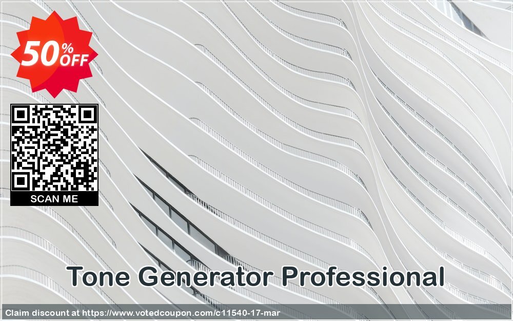 Tone Generator Professional Coupon, discount NCH coupon discount 11540. Promotion: Save around 30% off the normal price