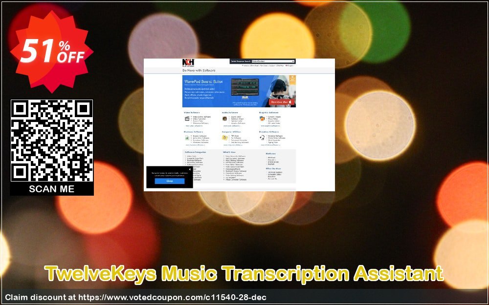 TwelveKeys Music Transcription Assistant Coupon, discount NCH coupon discount 11540. Promotion: Save around 30% off the normal price