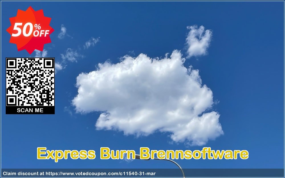 Express Burn Brennsoftware Coupon, discount NCH coupon discount 11540. Promotion: Save around 30% off the normal price