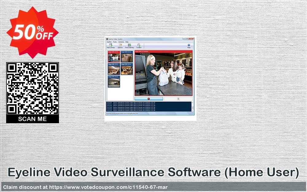 Eyeline Video Surveillance Software, Home User  Coupon, discount NCH coupon discount 11540. Promotion: Save around 30% off the normal price