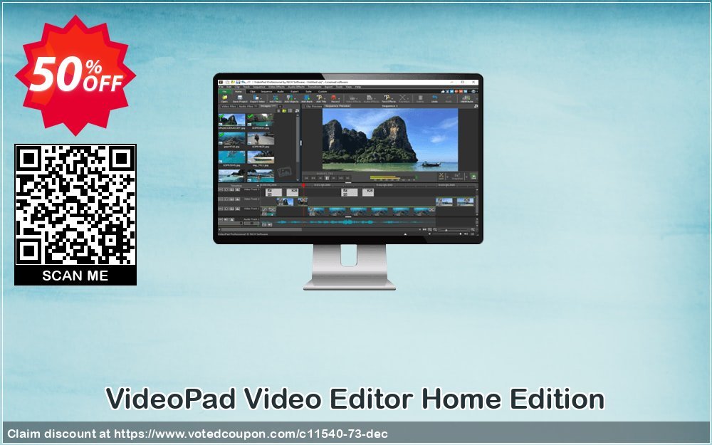 VideoPad Video Editor Home Edition Coupon, discount NCH coupon discount 11540. Promotion: Save around 30% off the normal price