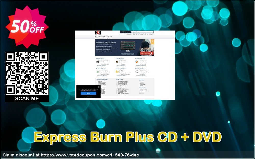 Express Burn Plus CD + DVD Coupon, discount NCH coupon discount 11540. Promotion: Save around 30% off the normal price