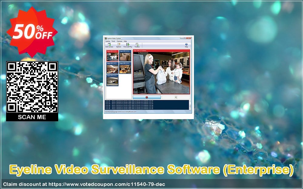 Eyeline Video Surveillance Software, Enterprise  Coupon, discount NCH coupon discount 11540. Promotion: Save around 30% off the normal price