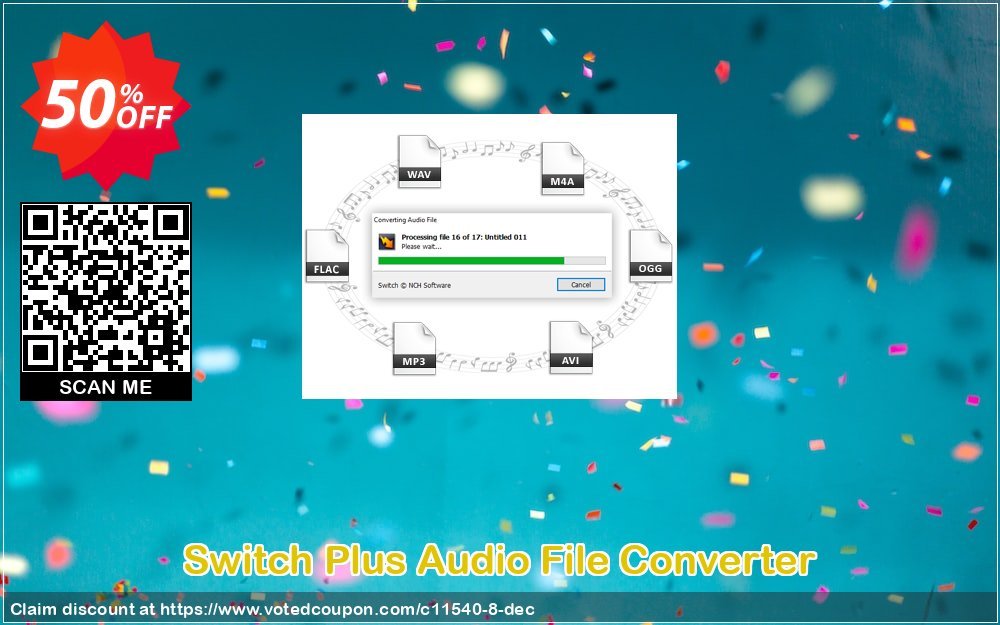 Switch Plus Audio File Converter Coupon, discount NCH coupon discount 11540. Promotion: Save around 30% off the normal price