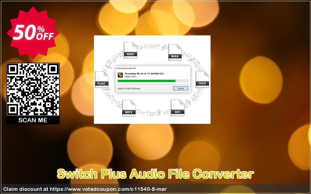 Switch Plus Audio File Converter Coupon, discount NCH coupon discount 11540. Promotion: Save around 30% off the normal price