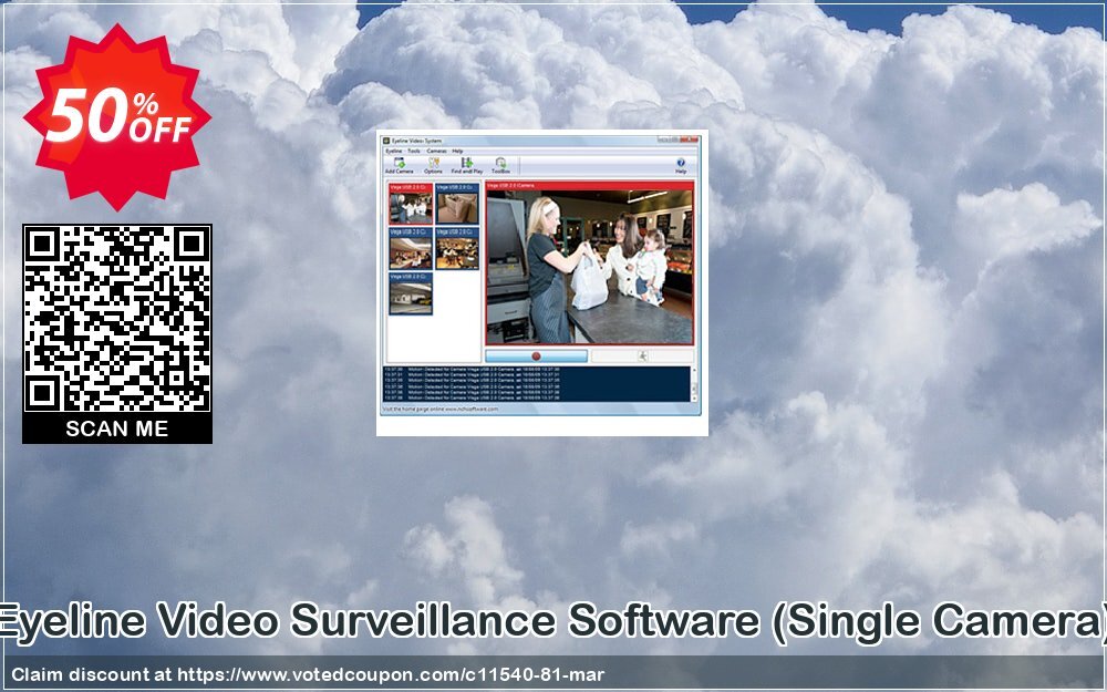 Eyeline Video Surveillance Software, Single Camera  Coupon Code Apr 2024, 50% OFF - VotedCoupon