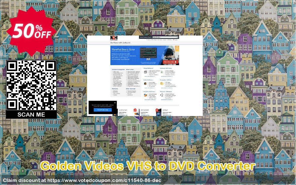 Golden Videos VHS to DVD Converter Coupon, discount NCH coupon discount 11540. Promotion: Save around 30% off the normal price