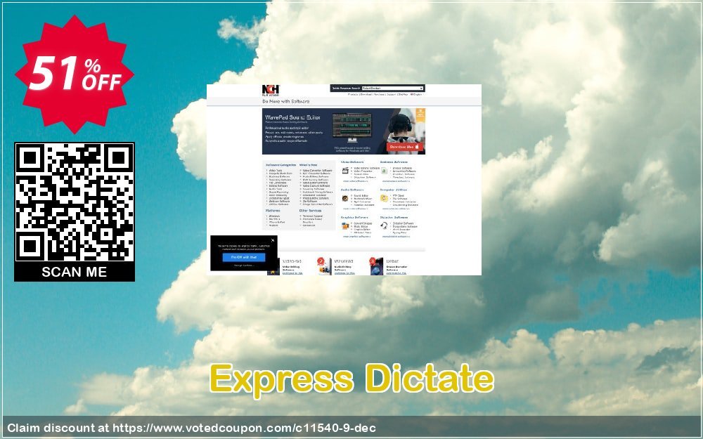 Express Dictate Coupon, discount NCH coupon discount 11540. Promotion: Save around 30% off the normal price