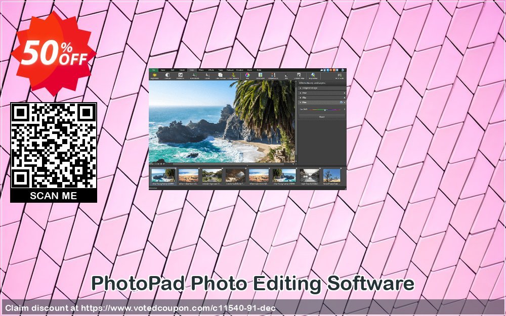 PhotoPad Photo Editing Software Coupon, discount NCH coupon discount 11540. Promotion: Save around 30% off the normal price
