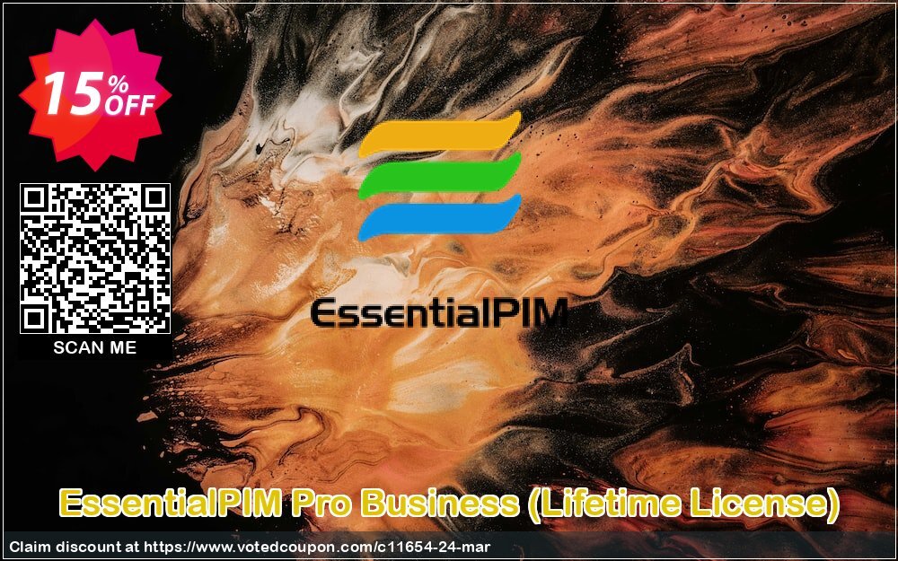 EssentialPIM Pro Business, Lifetime Plan  Coupon, discount EssentialPIM EPIM coupon (11654). Promotion: EssentialPIM EPIM Astonsoft discount code (11654)