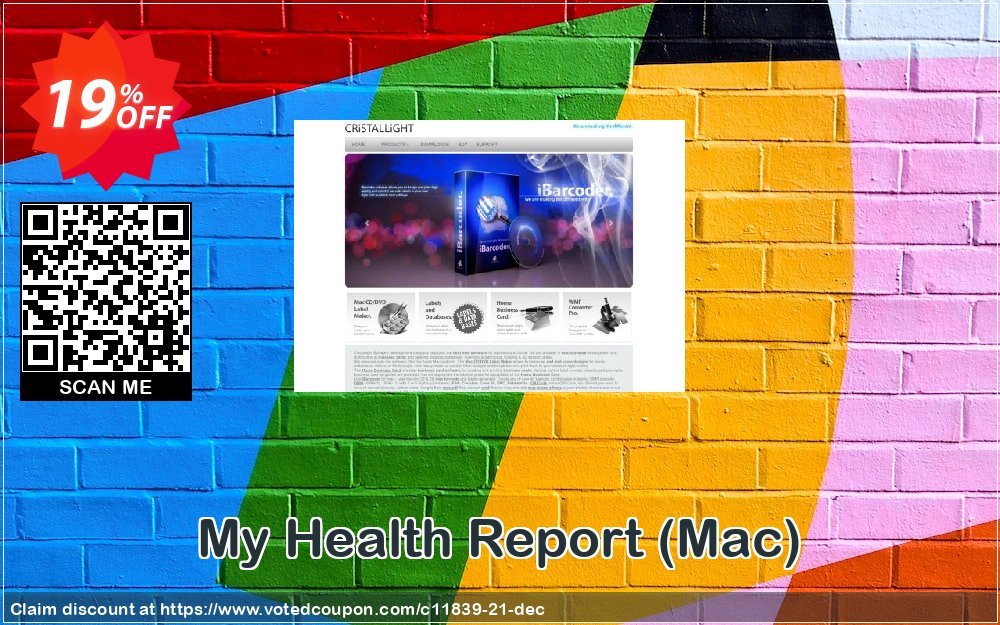 My Health Report, MAC  Coupon, discount Cristallight (11839). Promotion: Cristallight discount codes