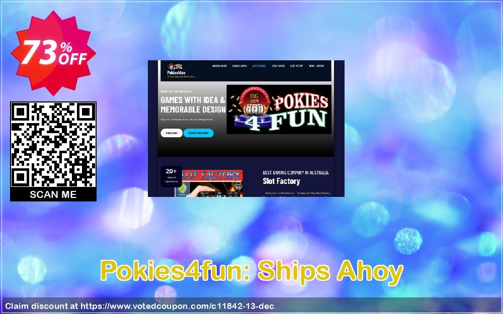 Pokies4fun: Ships Ahoy Coupon, discount Games Pack 1. Promotion: Games Pack 1