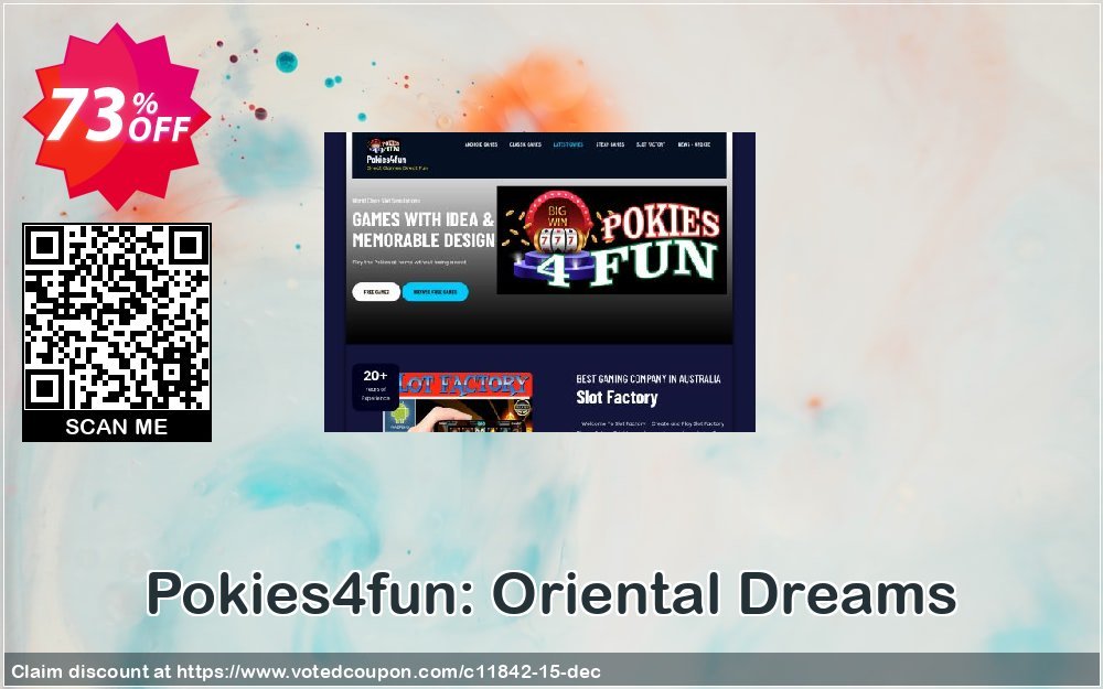 Pokies4fun: Oriental Dreams Coupon, discount Games Pack 1. Promotion: Games Pack 1