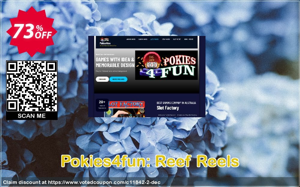 Pokies4fun: Reef Reels Coupon, discount Games Pack 1. Promotion: Games Pack 1
