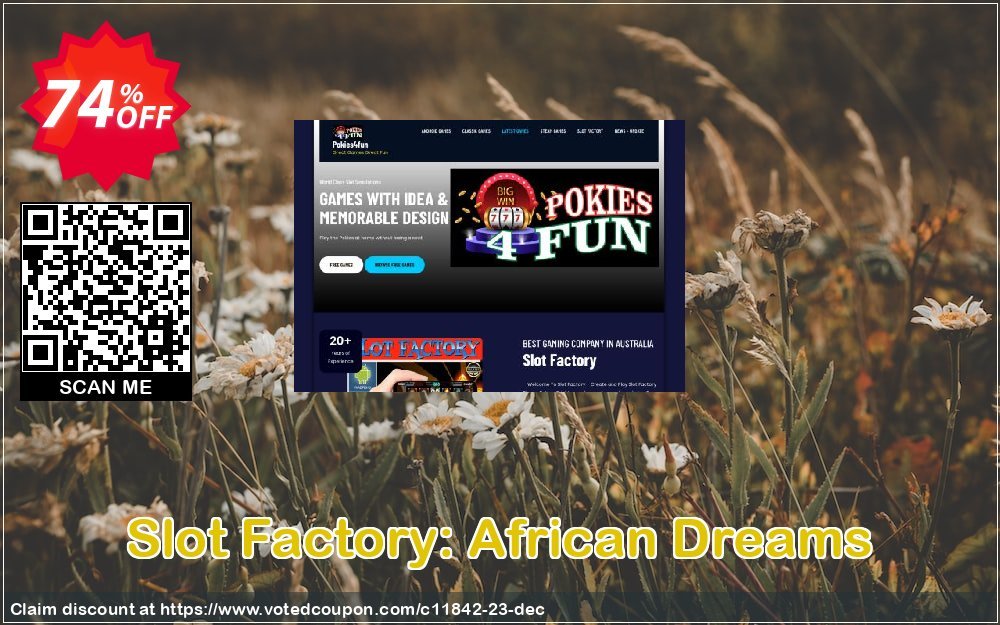 Slot Factory: African Dreams Coupon, discount Games Pack 1. Promotion: Games Pack 1
