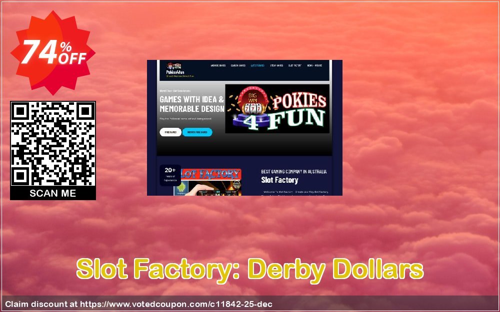 Slot Factory: Derby Dollars Coupon, discount Games Pack 1. Promotion: Games Pack 1