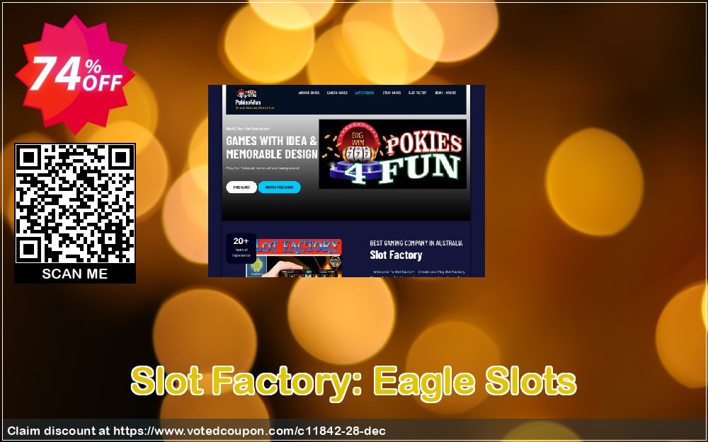 Slot Factory: Eagle Slots Coupon, discount Games Pack 1. Promotion: Games Pack 1