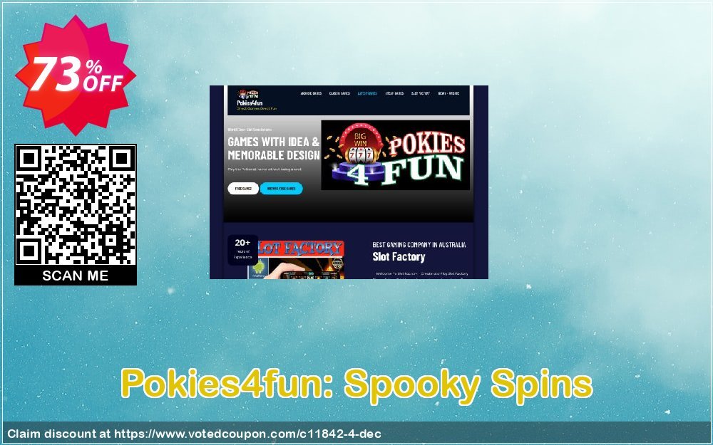 Pokies4fun: Spooky Spins Coupon, discount Games Pack 1. Promotion: Games Pack 1