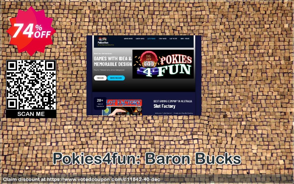 Pokies4fun: Baron Bucks Coupon, discount Games Pack 1. Promotion: Games Pack 1