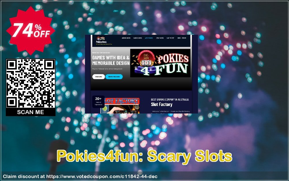 Pokies4fun: Scary Slots Coupon, discount Games Pack 1. Promotion: Games Pack 1