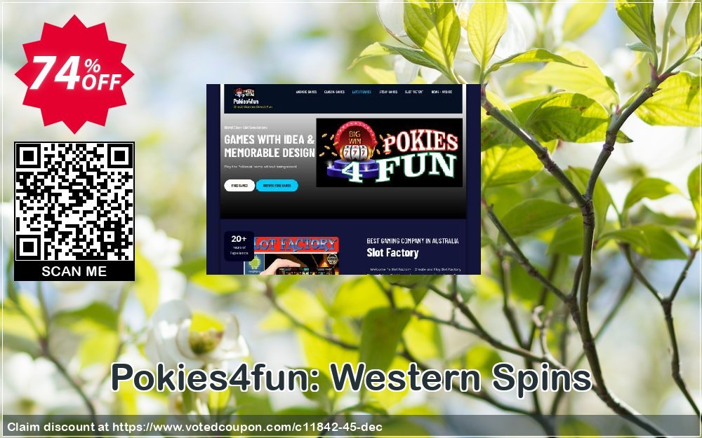 Pokies4fun: Western Spins Coupon, discount Games Pack 1. Promotion: Games Pack 1