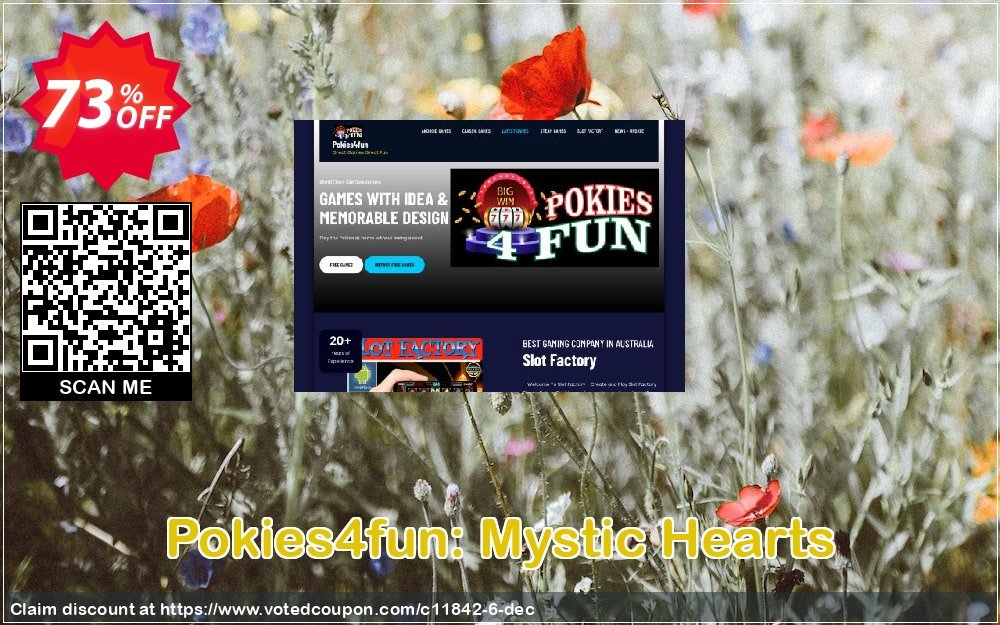 Pokies4fun: Mystic Hearts Coupon, discount Games Pack 1. Promotion: Games Pack 1