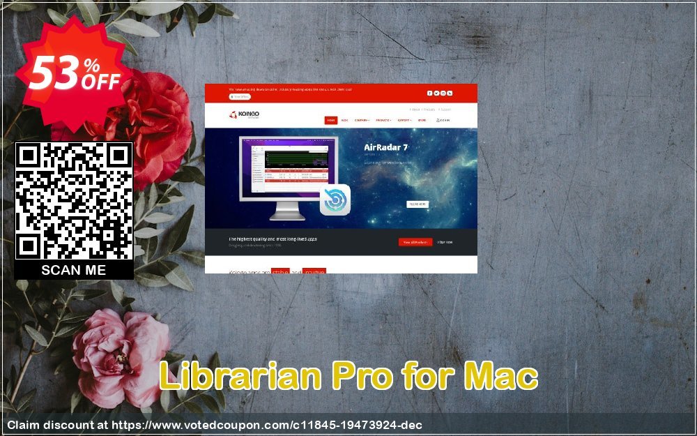 Librarian Pro for MAC Coupon, discount Librarian Pro for Mac excellent offer code 2023. Promotion: excellent offer code of Librarian Pro for Mac 2023