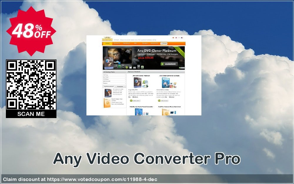 Any Video Converter Pro Coupon, discount coupon from NOTEBUR any-video-converter.com. Promotion: 