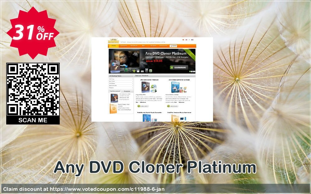 Any DVD Cloner Platinum Coupon, discount Any DVD Cloner Platinum stunning promotions code 2023. Promotion: stunning promotions code of Any DVD Cloner Platinum 2023
