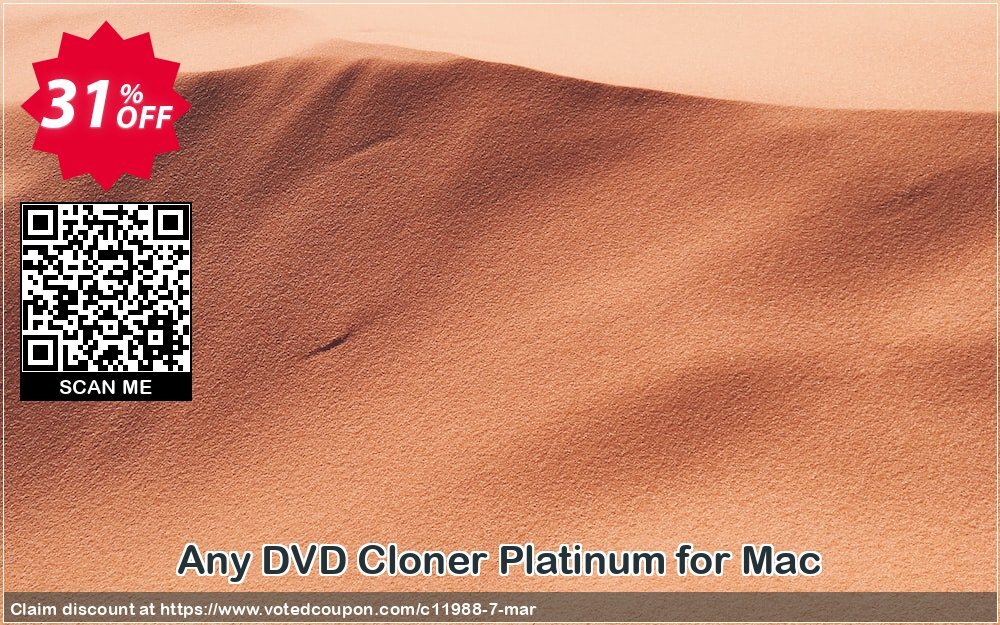 Any DVD Cloner Platinum for MAC Coupon, discount Coupon from ANYDVDCL any-dvd-cloner.com. Promotion: