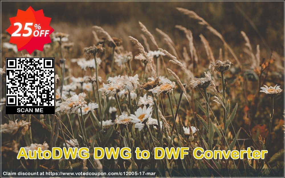 AutoDWG DWG to DWF Converter Coupon, discount 25% AutoDWG (12005). Promotion: 10% Discount from AutoDWG (12005)