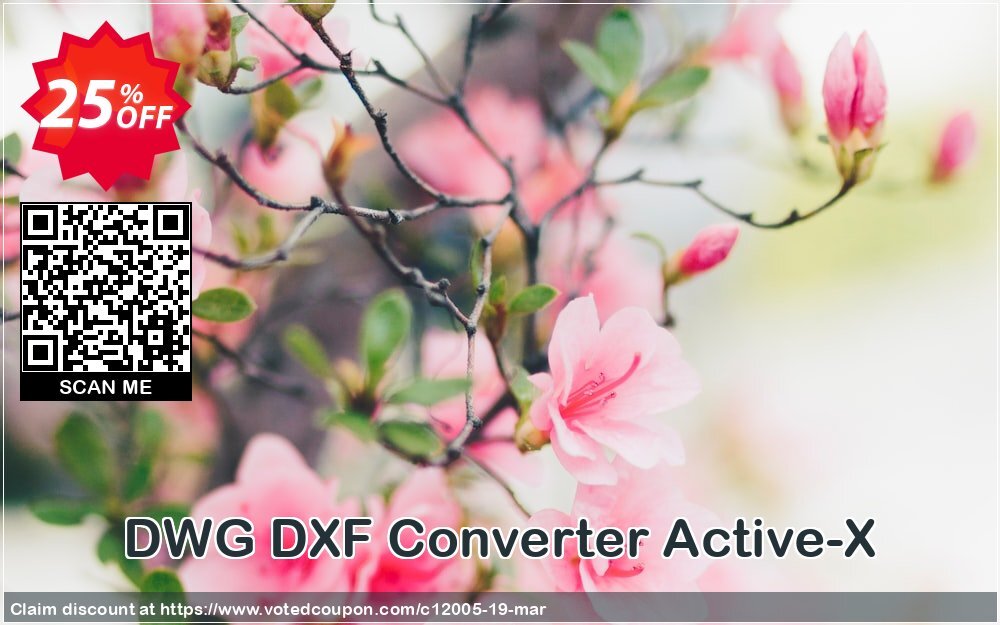 DWG DXF Converter Active-X Coupon, discount 25% AutoDWG (12005). Promotion: 10% Discount from AutoDWG (12005)