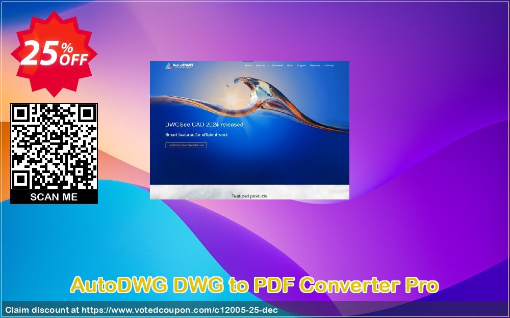 AutoDWG DWG to PDF Converter Pro Coupon, discount 25% AutoDWG (12005). Promotion: 10% Discount from AutoDWG (12005)