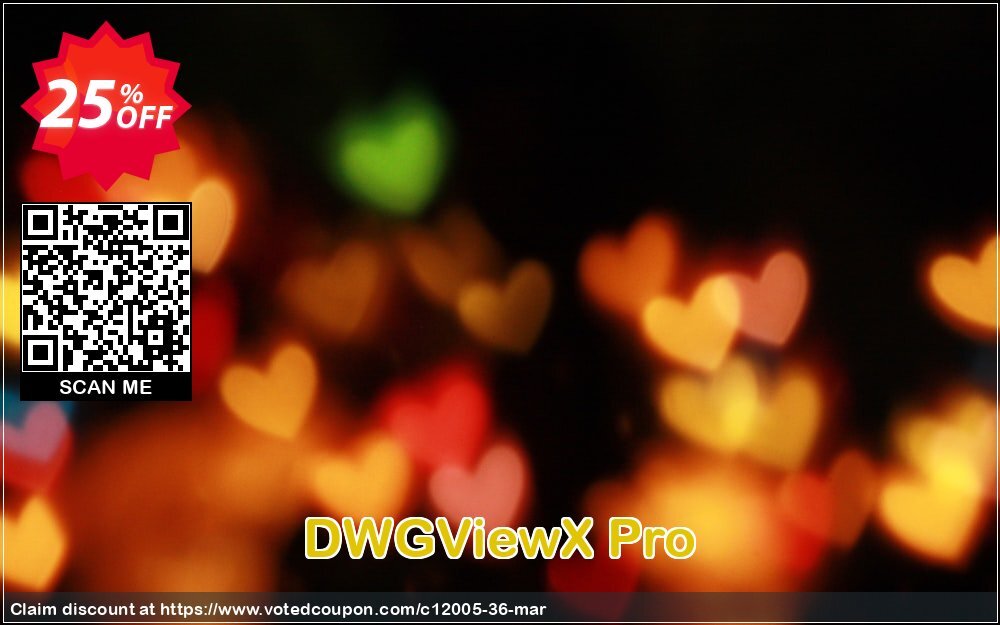 DWGViewX Pro Coupon, discount 25% AutoDWG (12005). Promotion: 10% Discount from AutoDWG (12005)